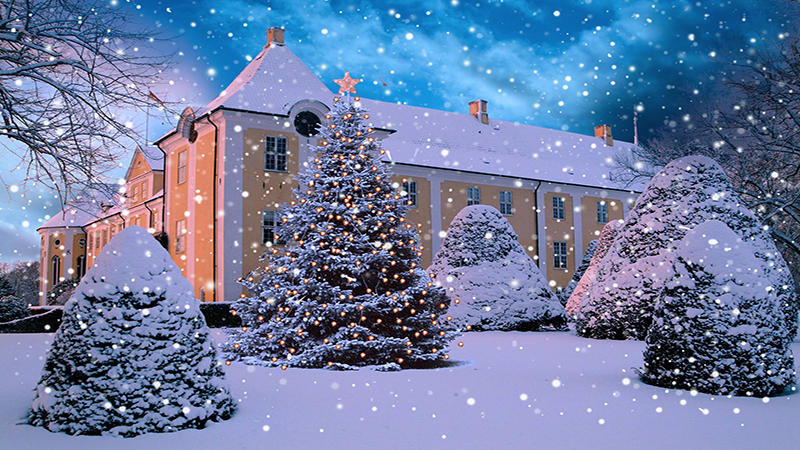 Julmarknad på Gavnø slott