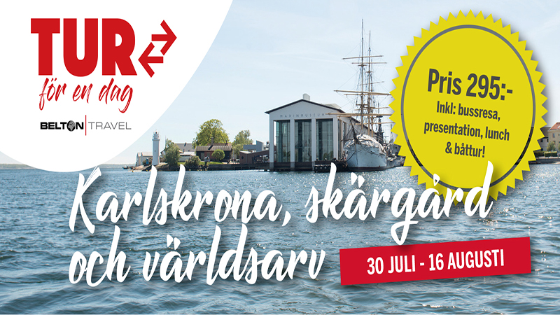 TUR för en dag - KARLSKRONA, skärgård & världsarv